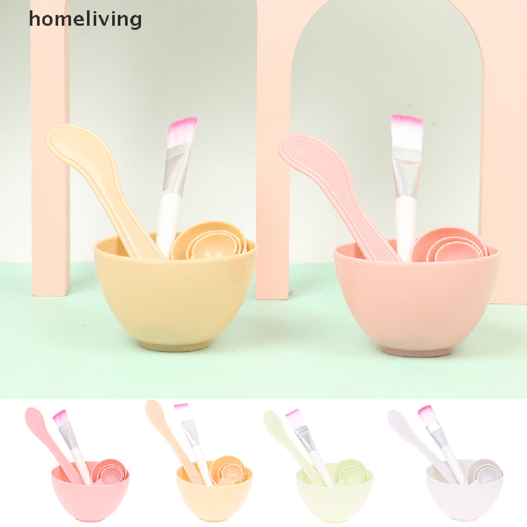 Bộ 4 Dụng Cụ Tự Trộn Mặt Nạ Chăm Sóc Da Tại Nhà Tiện Dụng