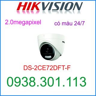 Camera hd-tvi 2.0 mp hikvision ds-2ce72dft-f