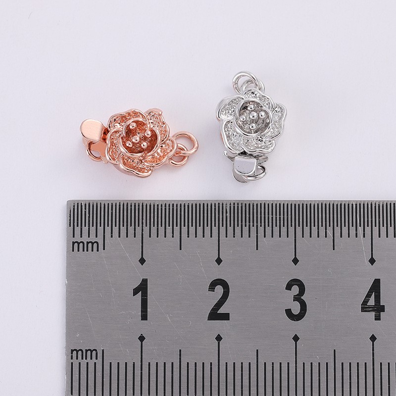 [CTJ008] Phụ kiện trang sức (DIY) - Chốt khóa Hoa mận làm vòng cổ vòng tay