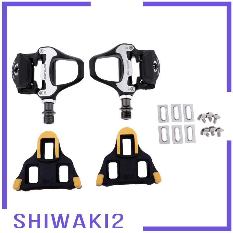 [SHIWAKI2]Road Bike Self-Locking  RD2 Pedals Clipless Racing Bicycle Pedal with Cleats