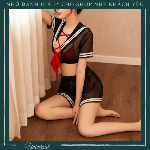 Đồ Cosplay Nữ Sinh DamDang Sexy - Bộ Đồ Ngủ Hoá Nữ Sinh Vải Voan Siêu Mỏng Gợi Cảm UNIVERSALXXX - DCP25 | BigBuy360 - bigbuy360.vn