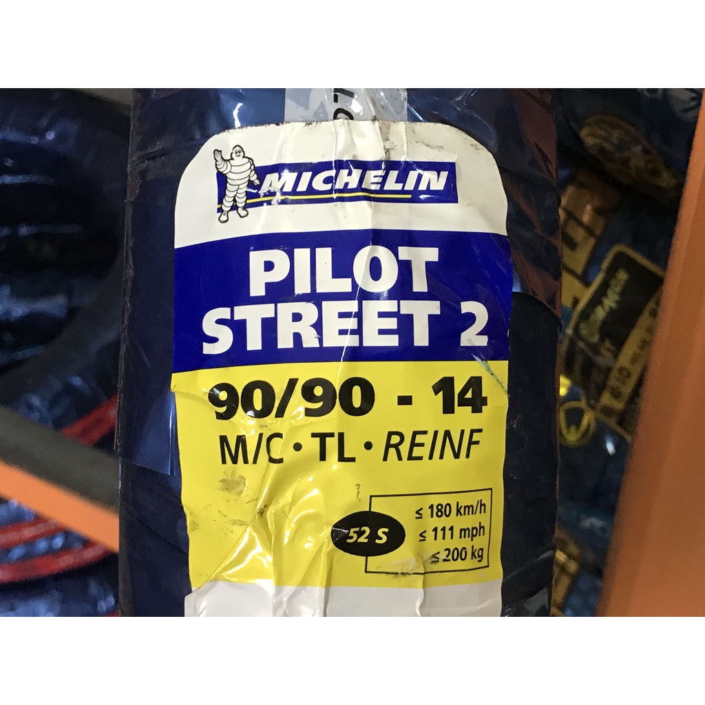 Vỏ Michelin Pilot Street 2 80-90-100/90/14, 80/90/16 Bánh Trước/Sau Airblade, Click, Vario, Vision, Pcx Cũ, SH Mode