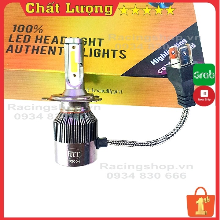 Đèn Pha Led Xe Máy LEDVNRACING.COM Đèn Pha Trợ Sáng ✨ Tăng Sáng ✨ Chân H4 (Giá 1 bóng) NPP ĐÈN LED - Hàng Chất Lượng