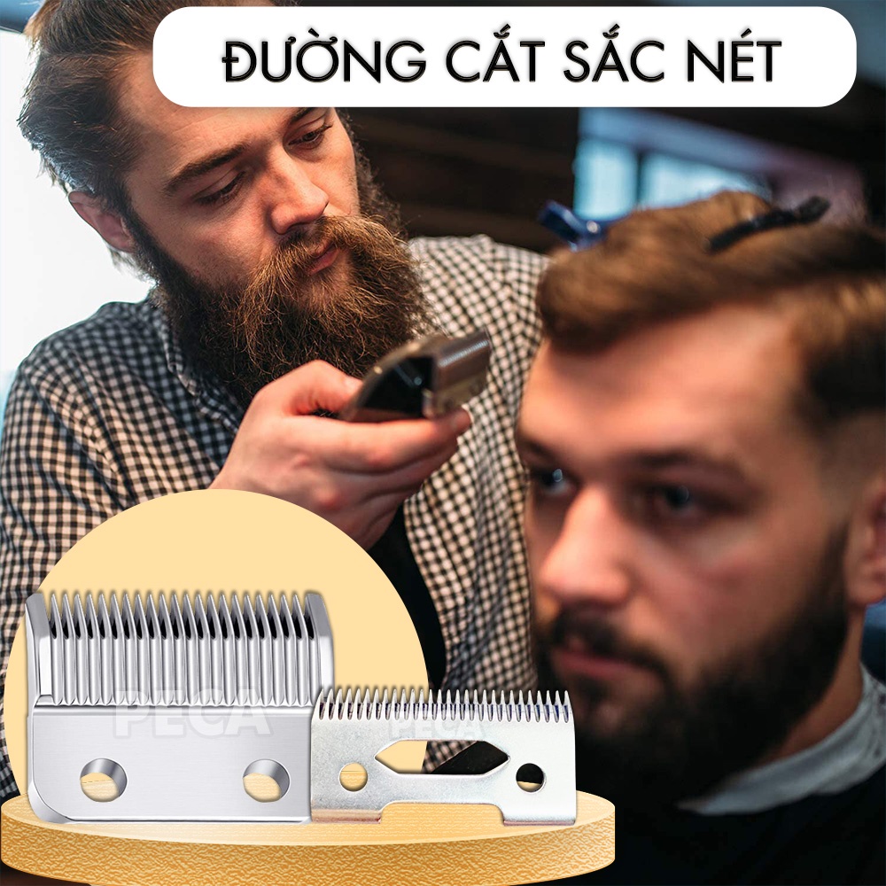 Bộ lưỡi tông đơ thay thế làm bằng thép không gỉ dùng cho các dòng tông chuyên nghiệp Kemei KM-1996...