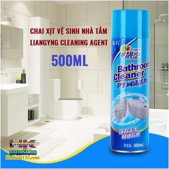Bình xịt vệ sinh phòng tắm đa năng, bình tẩy vết bẩn đa năng màu xanh mới