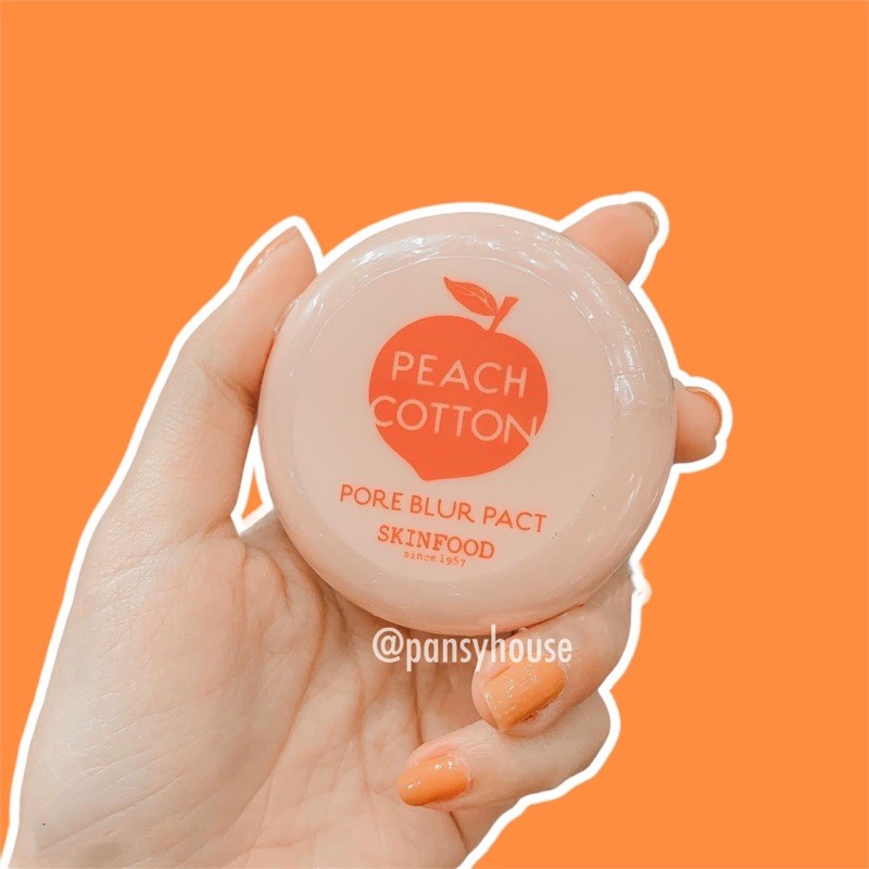 PHẤN PHỦ NÉN KIỀM DẦU TRÁI ĐÀO SKINFOOD -  PEACH COTTON PORE BLUR PACT