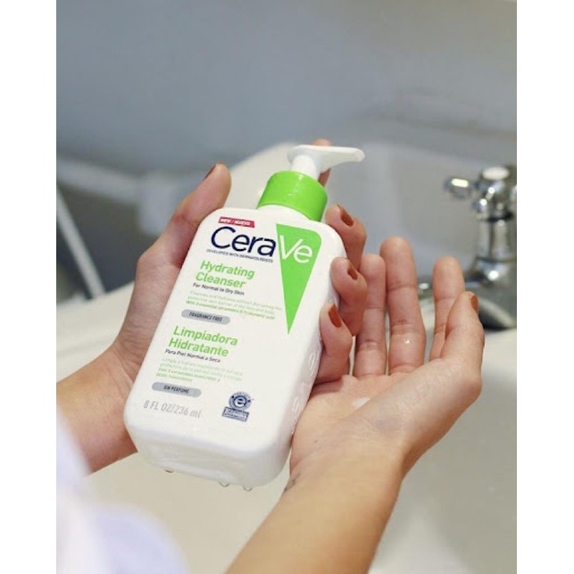 Sữa rửa mặt dạng kem dưỡng ẩm Cerave Hydrating Cream To Foam Cleanser 473ml | BigBuy360 - bigbuy360.vn