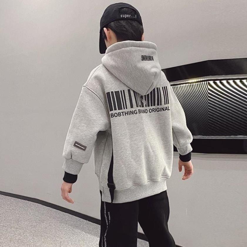 Áo hoodie có mũ bé trai lớn (3 - 12 tuổi, 20-45kg)☑️ áo dày ấm bé trai size đại 30kg 35kg 40kg, 7 8 9 10 tuổi