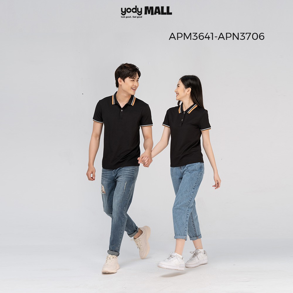 Áo thun polo nam YODY chất liệu mắt chim mềm mịn thông thoáng APM3641