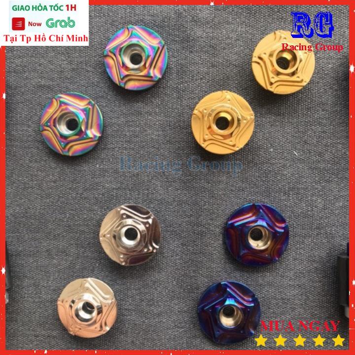 Gù Tay Lái CNC Xe Máy Sao Xoáy (Đủ Màu)