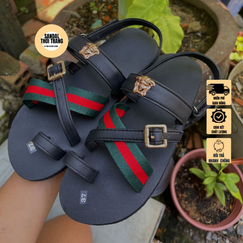 Dép quai hậu nữ nam, SANDALTHOITRANG Sandal nữ đi học, đi chơi T81 full size 30-44