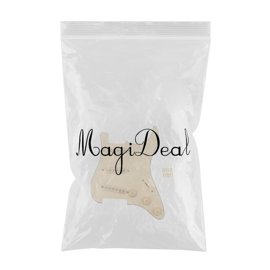 Miếng Gảy Đàn Guitar Điện 1 Lớp Màu Vàng Kem Alnico Prewired Hiệu lzdjhyke3