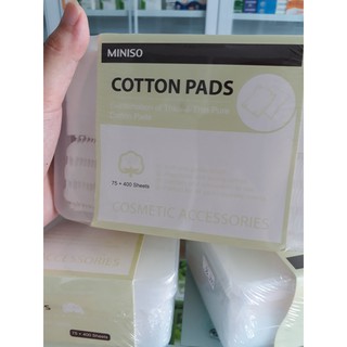 Bông tẩy trang MINISO Nhật Bản 475 miếng
