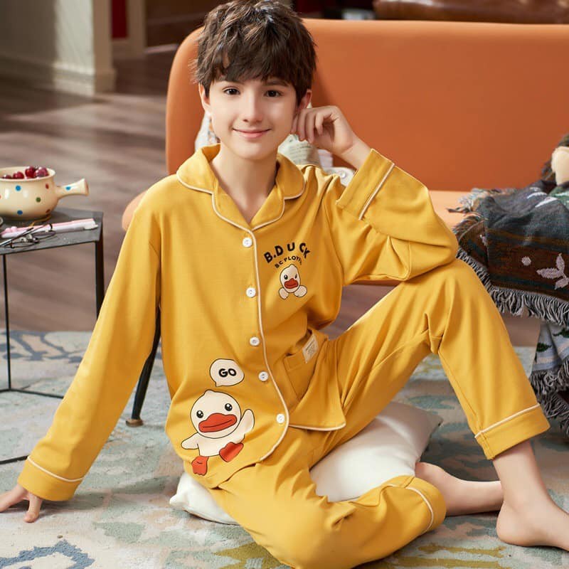 Bộ pizama bé gái bé trai thun cotton xinh mát hàng vnxk có nhiều màu