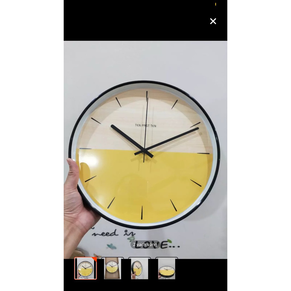 [ Chính Hãng ][ Hủy Diệt ] Đồng hồ treo tường quartz cao cấp kim trôi
