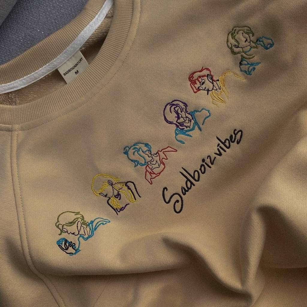 SADBOIZVIBES TOSS SWEATER - CREAM