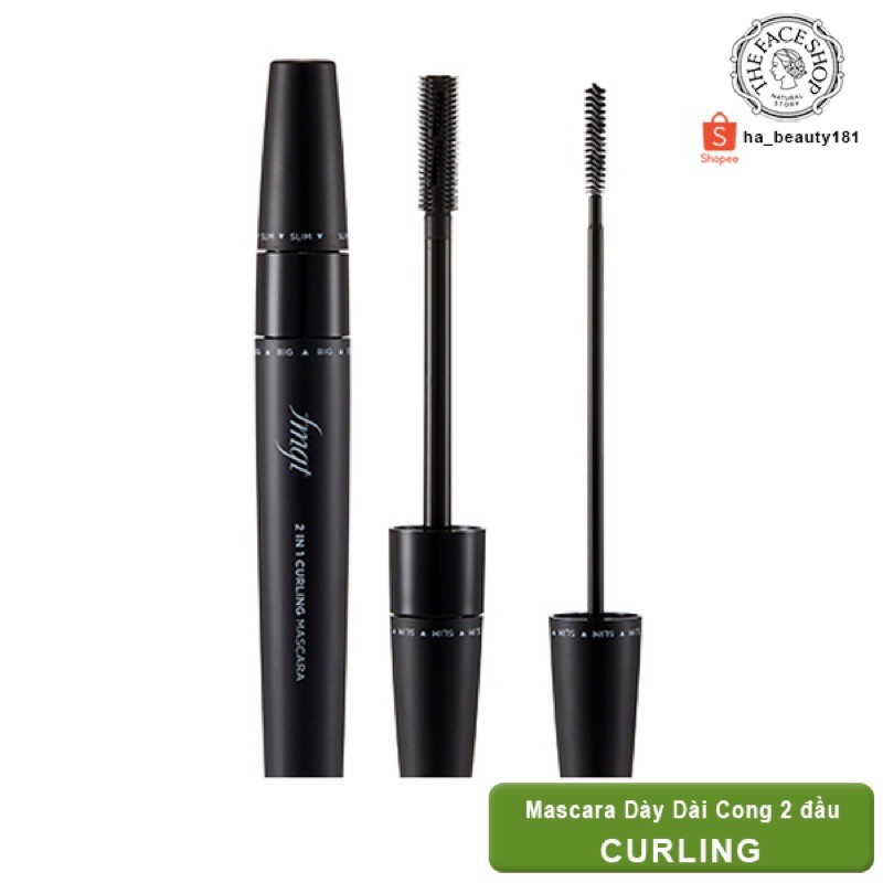 (AUTH_Korea)Mascara 2in1 (2đầu) The Face Shop