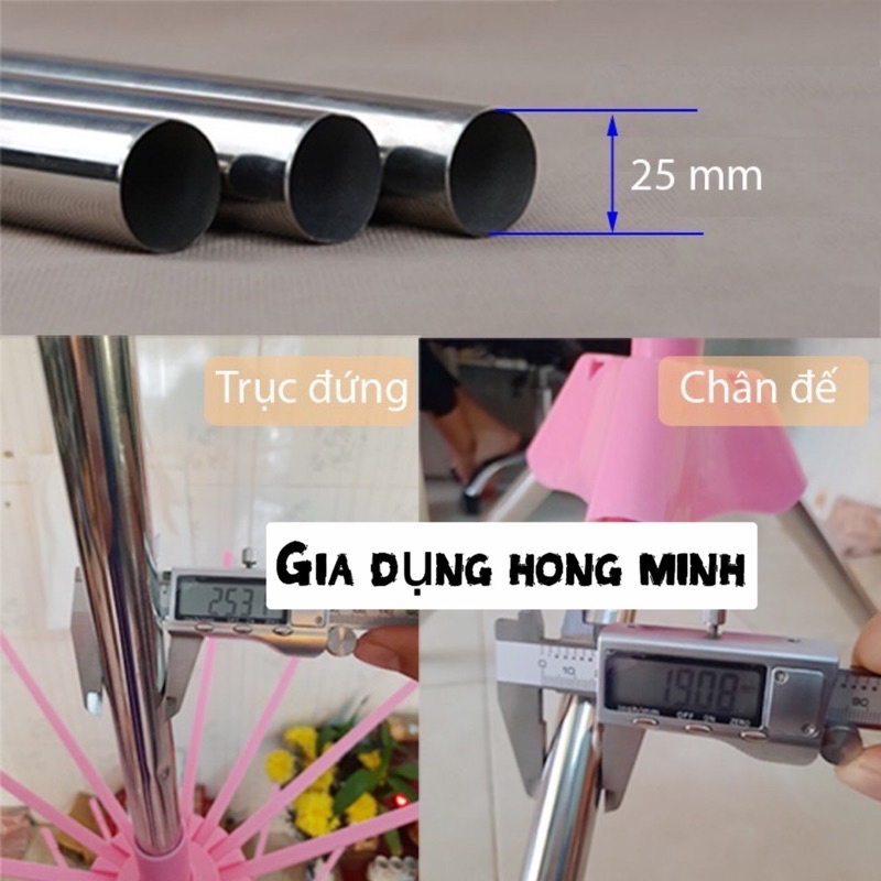 Cây Phơi Quần Áo khung Inox 3 Tầng Cho Bé Thông Minh