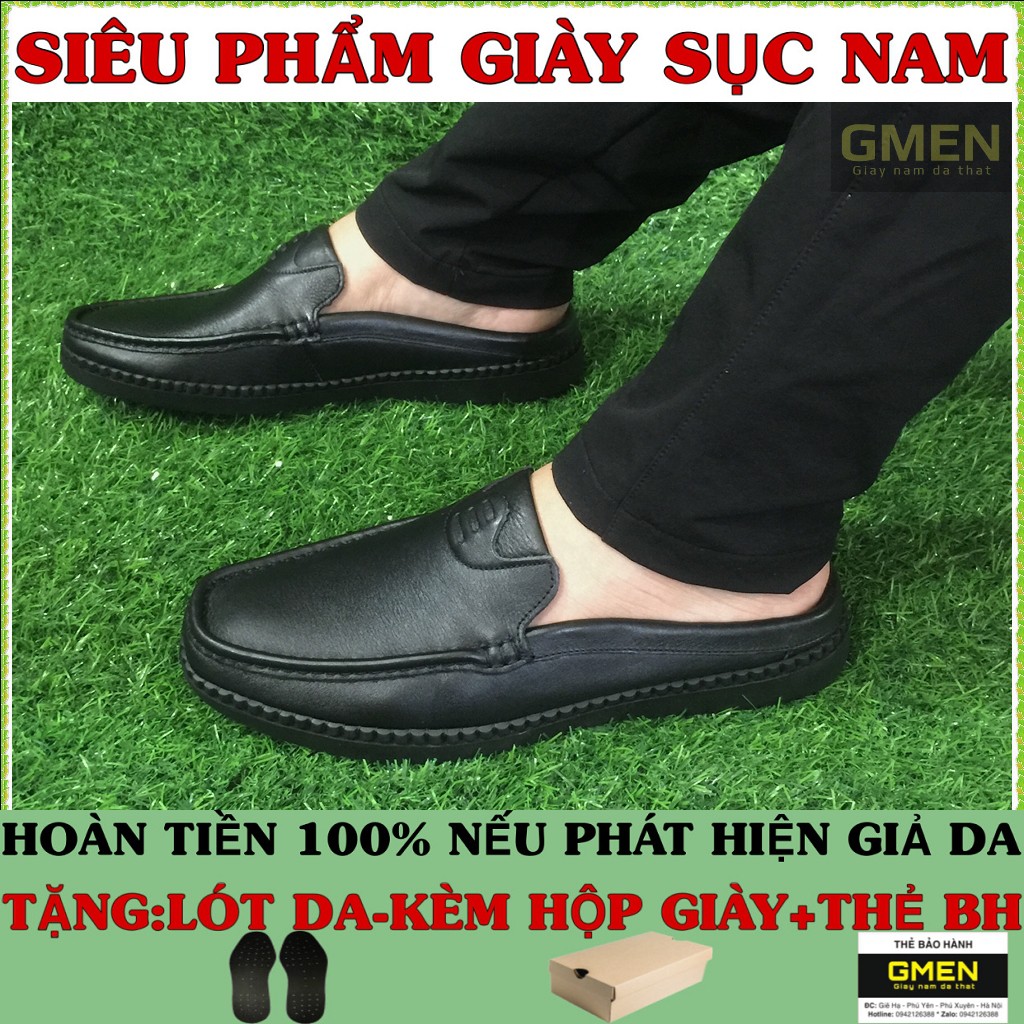 Giày sục nam cao cấp phong cách trẻ trung lịch lãm thoáng mát siêu êm chân GM538