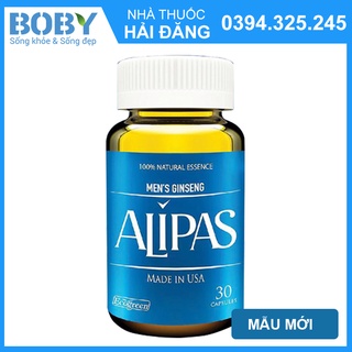 Men Ginseng Alipas / Alipas mới - Tăng cương sinh lý nam giới - Hộp 30 viên - Chính hãng