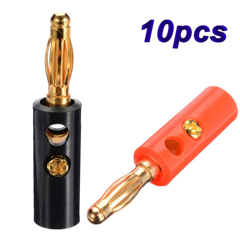 Kết Nối Malcom 10 Cái|Đầu Chuyển Đổi Cáp 4mm Màu Đỏ Đen