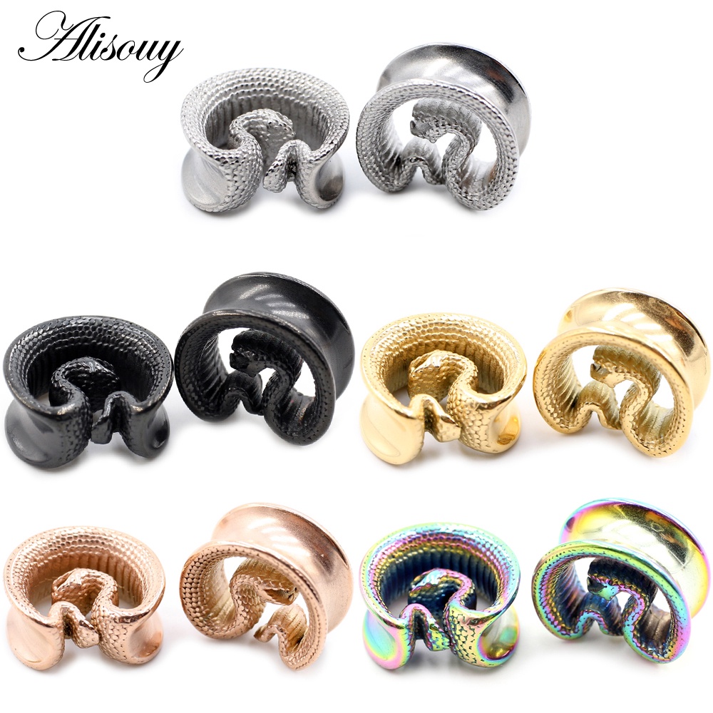 1 Khuyên Nong Tai Hình Rắn Độc Đáo 8-30mm