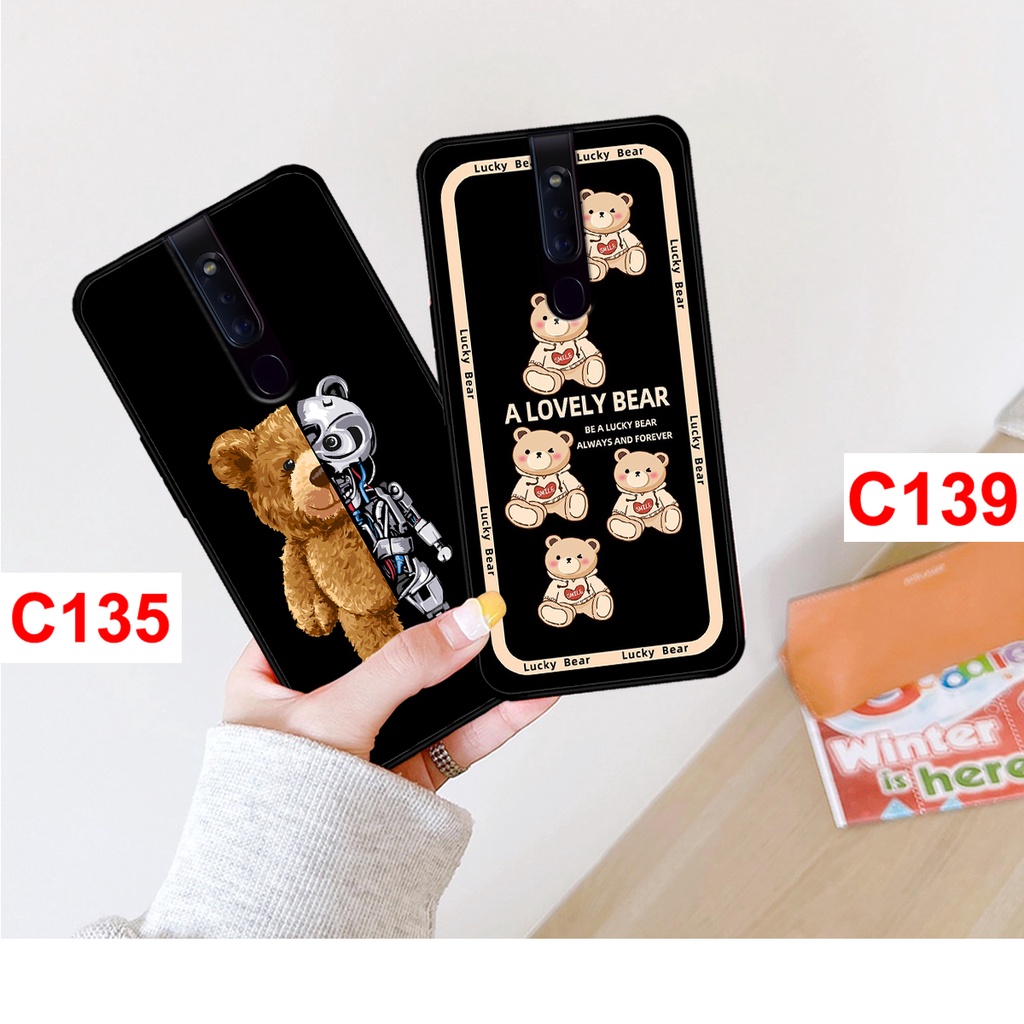 Ốp lưng Oppo F11 - F11 Pro in hình gấu bear cool ngầu. Ốp oppo rẻ bền đẹp.