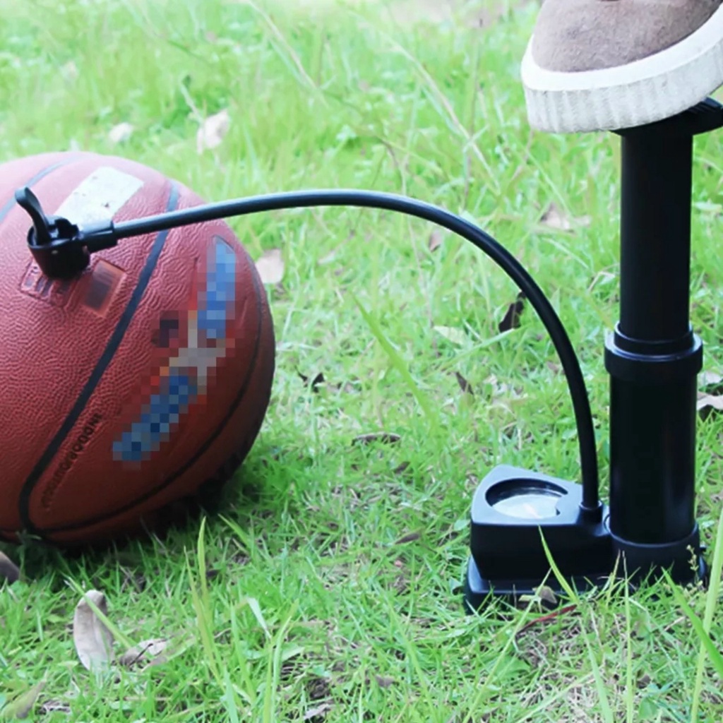 Bơm xe máy đạp chân đút cốp xe nhỏ gọn chuyên dụng đi phượt đi xe đường dài - Bảo hành 5 năm