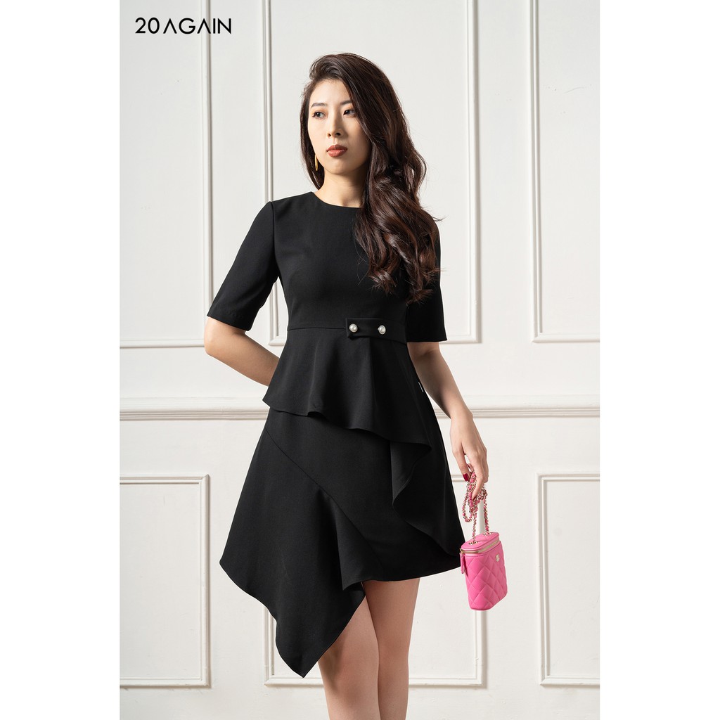 Đầm dài Cổ Tròn Vạt Lệch 20Again DDA0794 | BigBuy360 - bigbuy360.vn