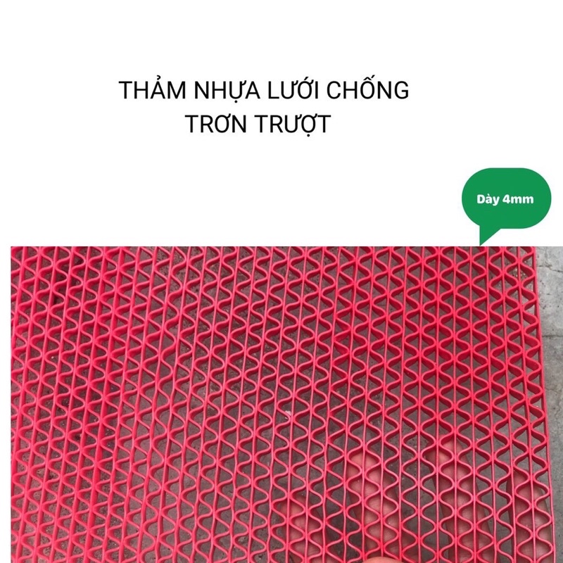 (90x0.5)Thảm Nhựa Gai Hoa Cúc Tổ Ong Thảm Lưới Chống Trơn Trượt Lót Sàn Nhà Tắm Bể Bơi Nhà Vệ Sinh Cầu Thang