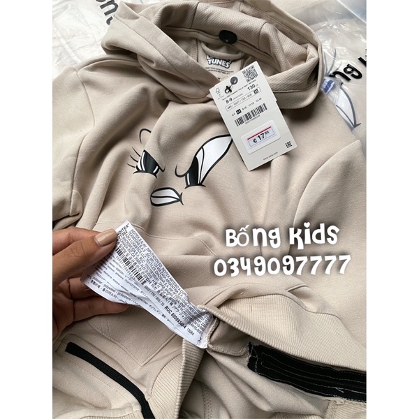 Áo Nỉ Hoodie Bé Gái Sporty TWEETY Be ZR