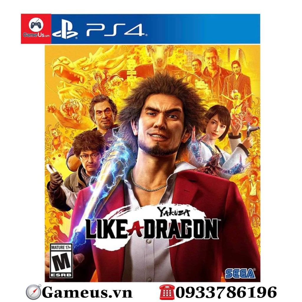 Đĩa game Ps4 : Yakuza Like a Dragon - Steelbook hệ US