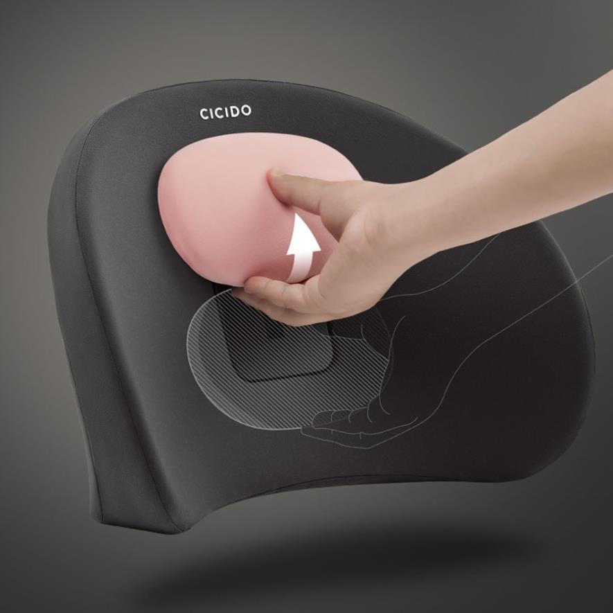Gối tựa lưng ô tô di chuyển con lăn CICIDO cao cấp - tựa lưng dùng cho bà bầu ,ô tô,người ngồi lâu,văn phòng