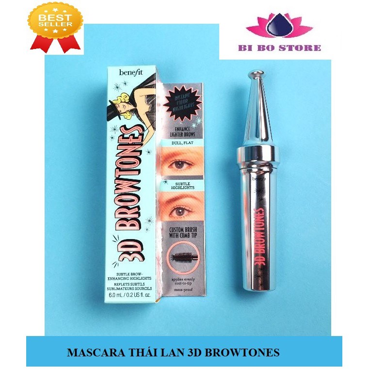Mascara 3D Brow Tones Cao Câp Thái Lan - Mẫu mới
