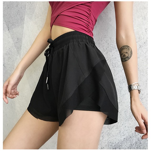 Quần biker short quần đùi ngắn tập gym nữ 𝐇𝐎̂̃ 𝐓𝐑𝐎̛̣ Đ𝐎̂̉𝐈 𝐒𝐈𝐙𝐄 2 lớp viền lưới vải dù mềm tôn mông 𝑮𝒀𝑴𝑺𝑻𝑶𝑹𝑬 158