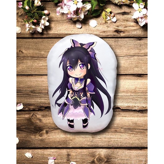 Gấu bông Tohka Date A Live 2 mặt ảnh/Gối ôm ngủ Tohka