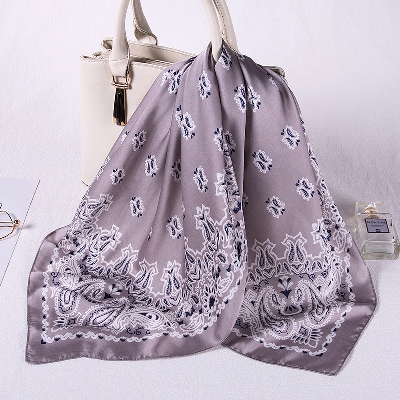 Khăn bandana quấn làm áo Blackpink cao cấp 70 70x70cm turban lụa vuông quàng cổ quấn tóc nữ đẹp