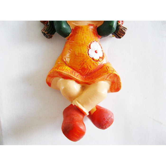 Búp bê nam châm gắn tủ lạnh ghi giấy note siêu cute