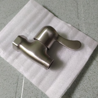 Van khóa nước inox lõi nhựa - khóa nước inox ( ren trong và ngoài ren 21) van khóa