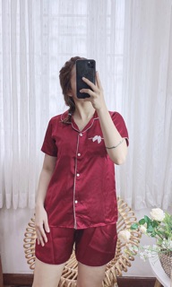 ( Freesize Lụa ) Đồ Bộ Pijama Lụa Nơ Đùi