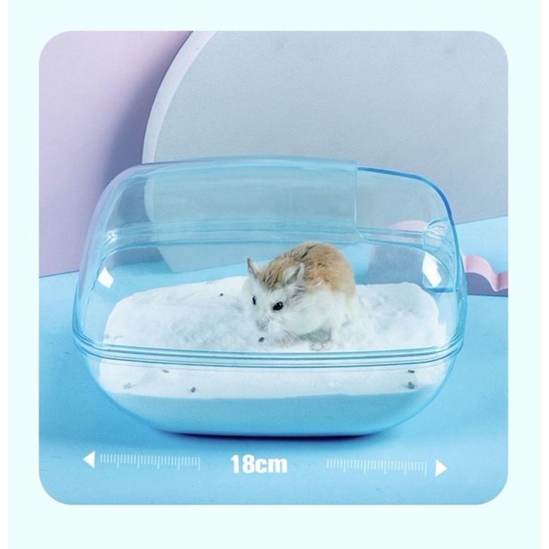 Nhà tắm cát trong suốt cho hamster. Nhà tắm cát mica Siêu To