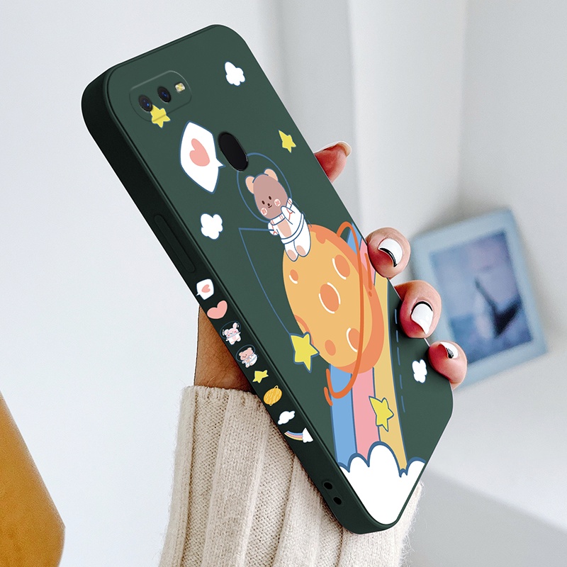 Ốp Điện Thoại Silicone TPU Mềm Họa Tiết Hoạt Hình Cho oppo a5s a12 a7 a31 a52 a92 f9