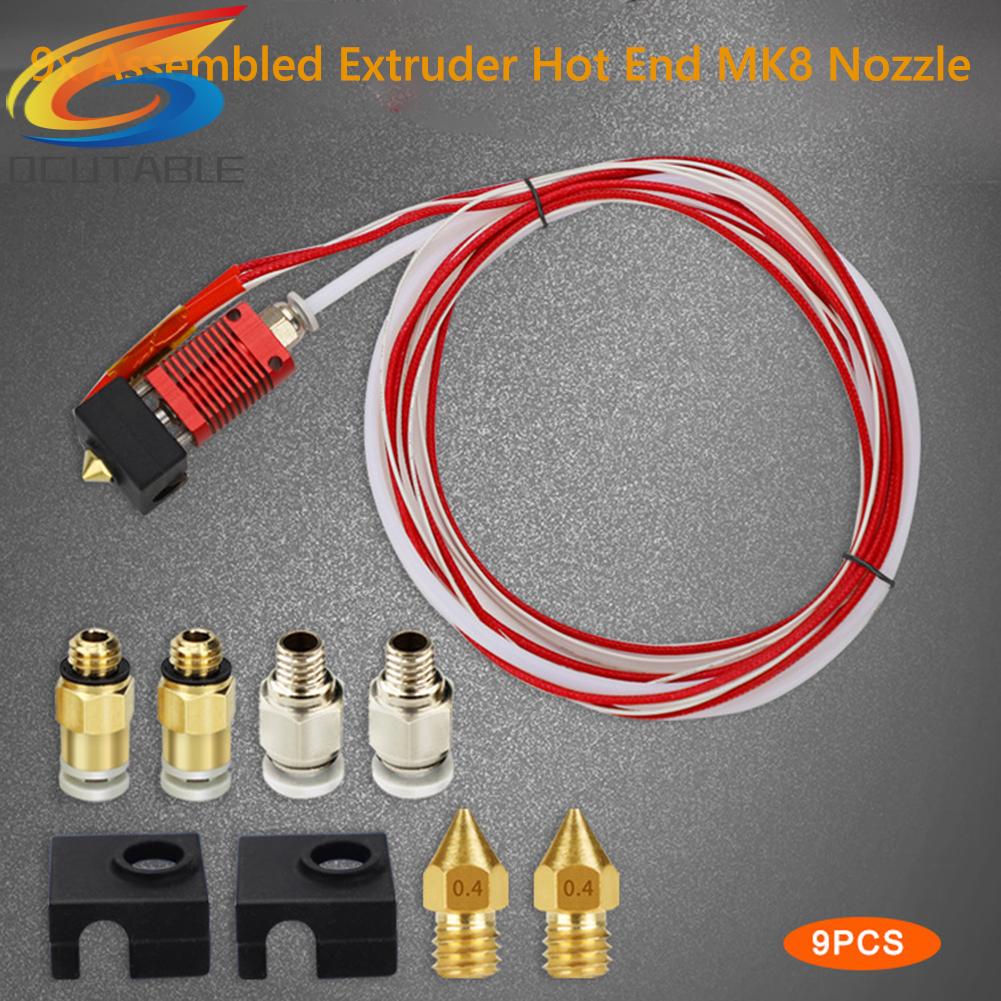 Set 9 đầu phun cho máy in 3D Creality Ender 3 V2/ Ender 3 Pro