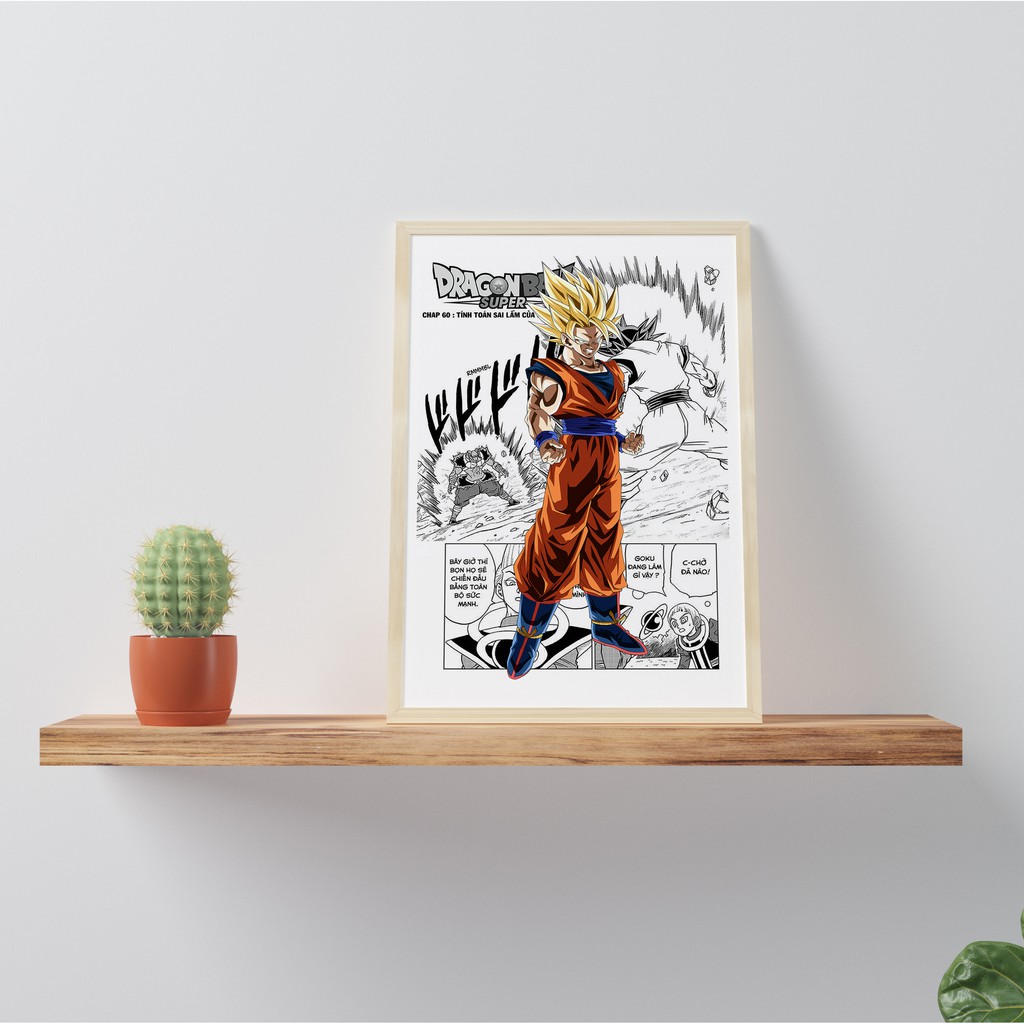 Poster Dragon Ball Cao Cấp - Poster Bảy Viên Ngọc Rồng - Có Sẵn Keo Dán - Bền Màu - Có Cán Bảo Vệ Chống Xước