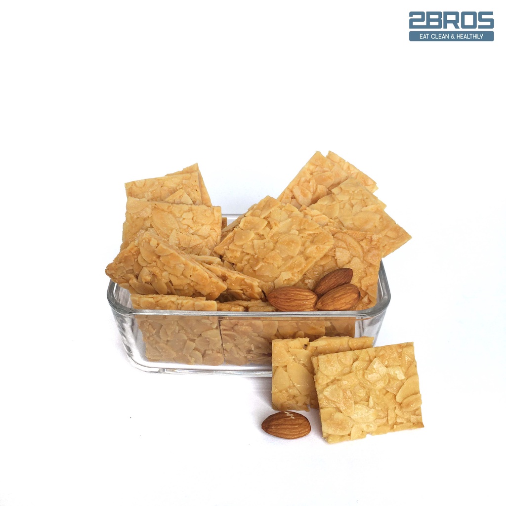 Bánh hạnh nhân cao cấp - Bánh ăn kiêng 2Bros không đường, dành cho giảm cân, tiểu đường. | BigBuy360 - bigbuy360.vn