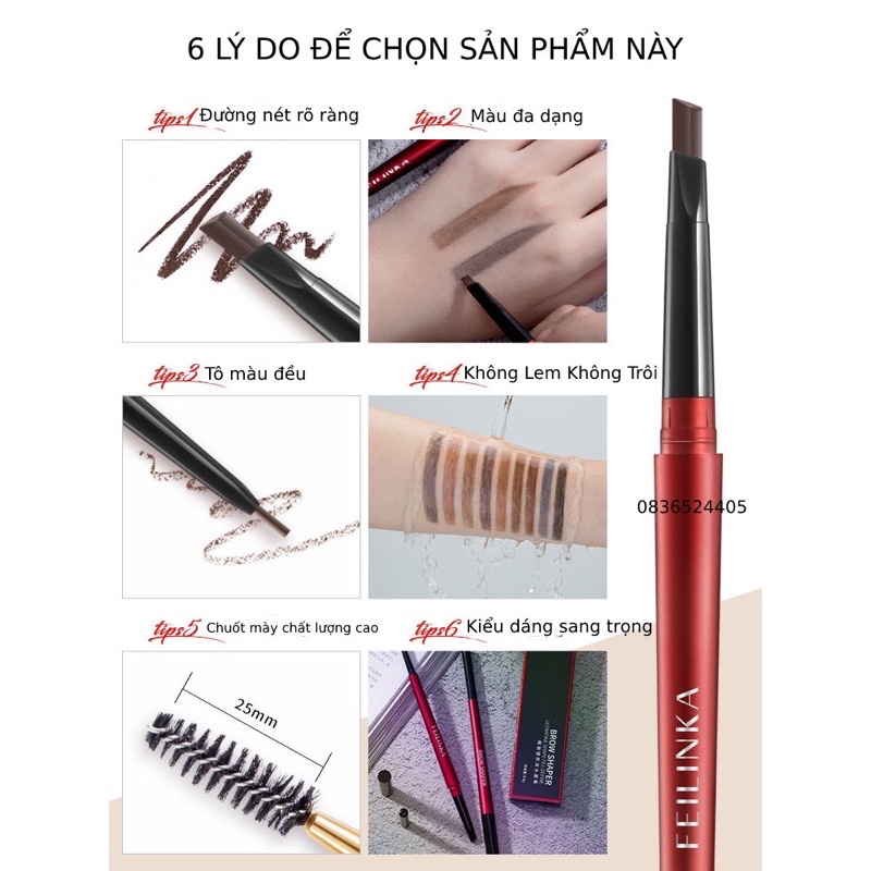 Chì mày phẩy sợi Tint siêu đẹp tự nhiên (3 màu) | BigBuy360 - bigbuy360.vn