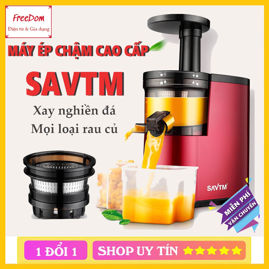 Máy Ép Chậm Tự Động Savtm JE07 Chính Hãng - Máy Ép Các Loại Rau, Củ, Quả Cao Cấp - Bảo Hành 12 Tháng
