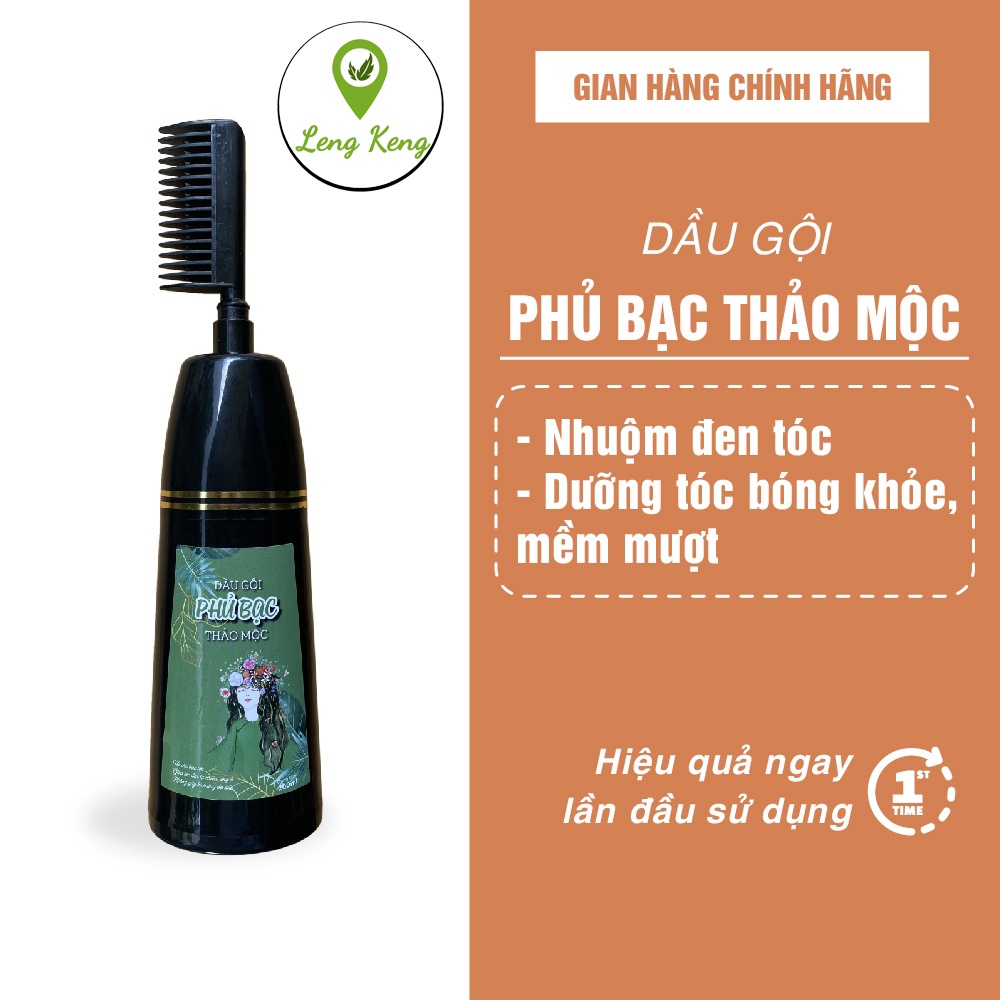 Dầu Gội Phủ Bạc Thảo Mộc 100% Thiên Nhiên, KHÔNG Hóa Chất