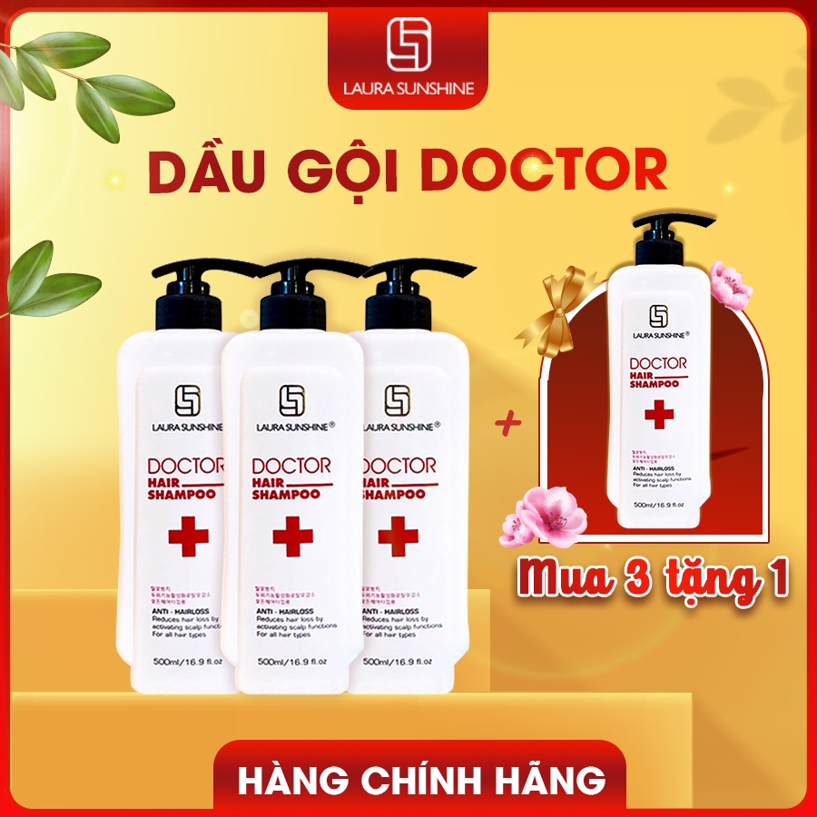 Dầu gội Laura Sunshine Nhật Kim Anh Doctor Hair Shampoo, giảm rụng tóc, ngăn ngừa rụng tóc và kích thích mọc tóc -
