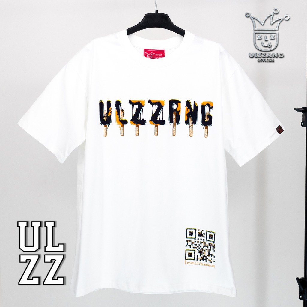 Áo thun unisex local brand ULZZ ulzzang qr form dáng rộng tay lỡ U-8